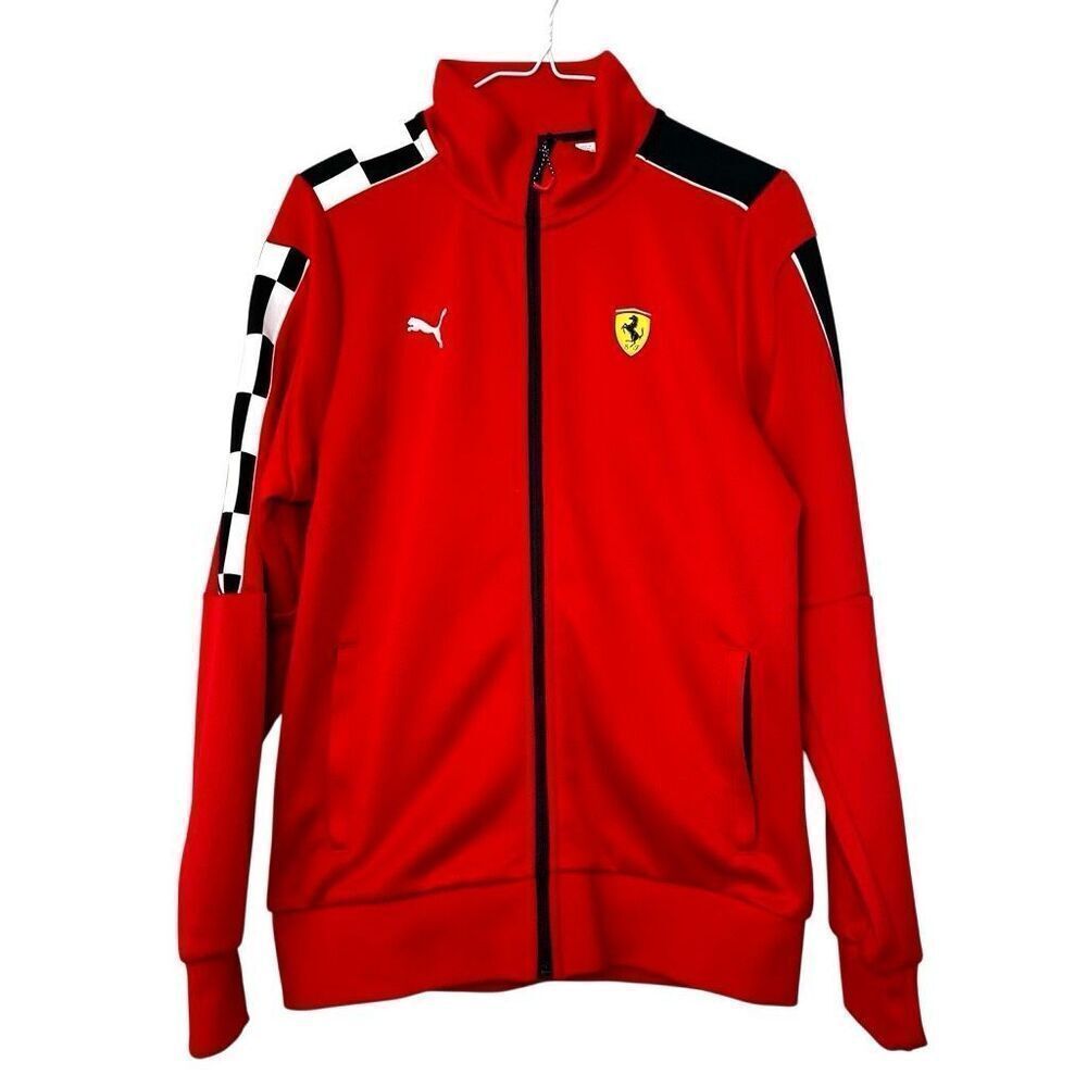 Puma Scuderia Ferrari Race MT7 Motosport Full Zip Track Jacket Red Small
